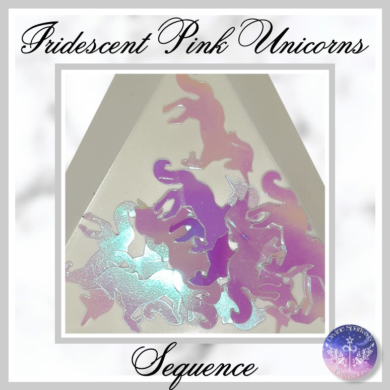 Iridescent Pink Unicorn Sequins