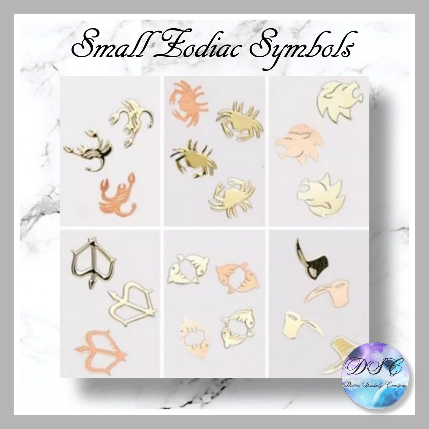 Small Zodiac Symbols
